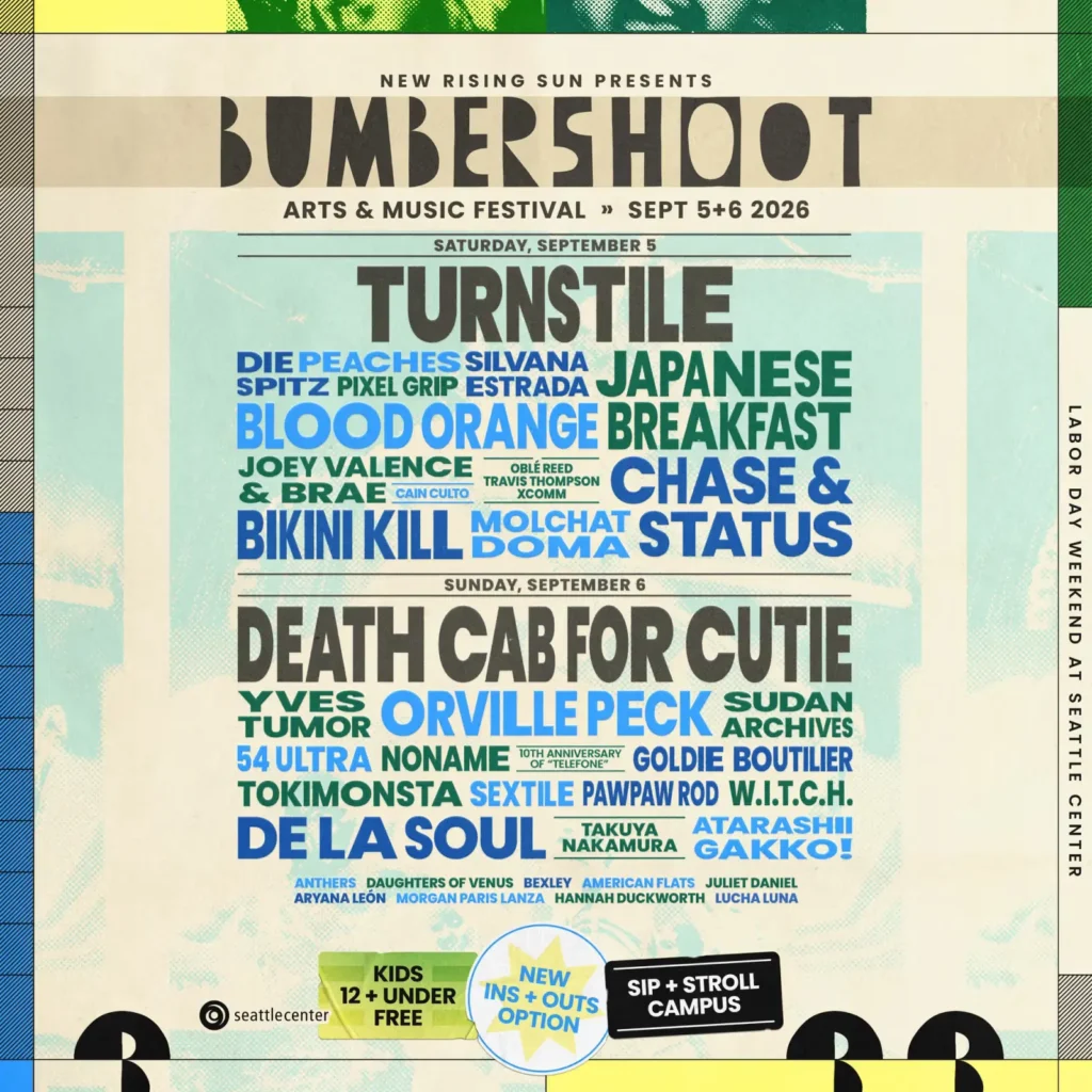 Bumbershoot Festival 2026 Lineup