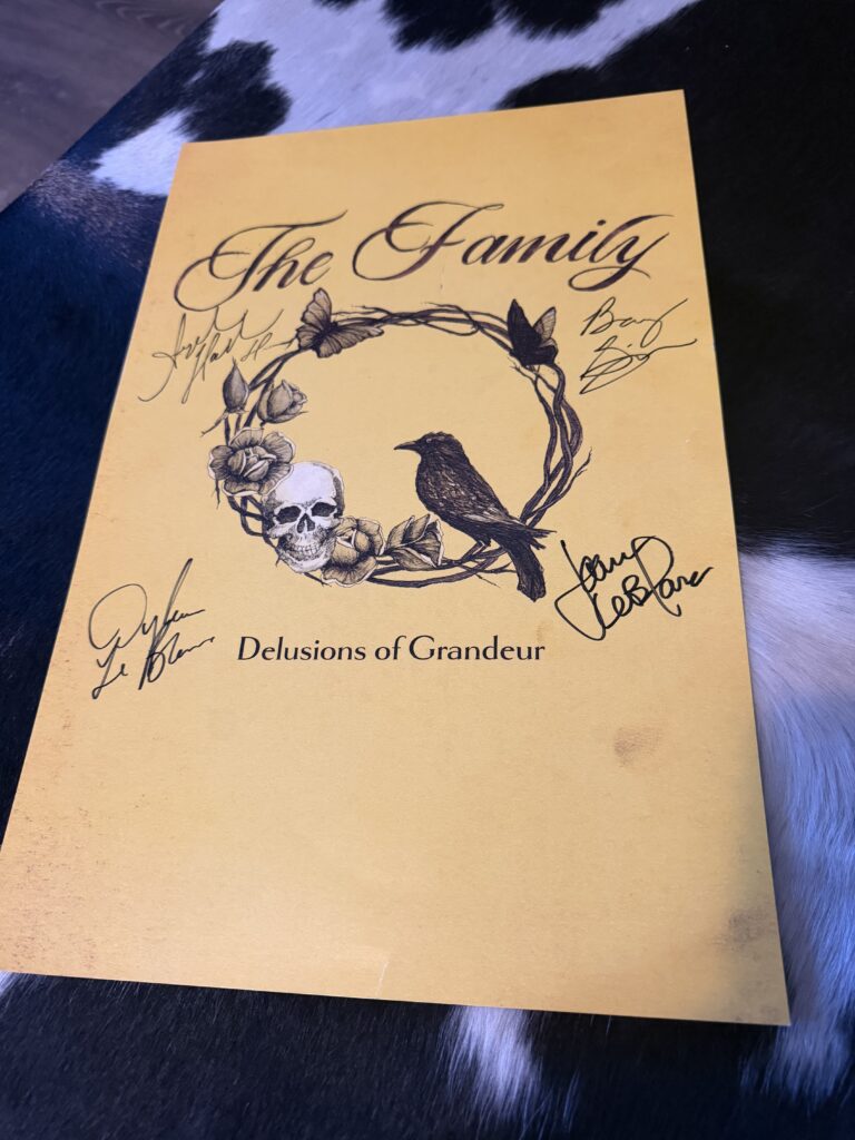 The Family – Delusions of Grandeur Poster Signed